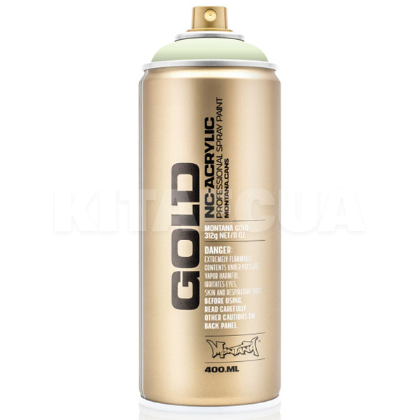 Фарба декоративна акрилова 400мл 6000 "отруйно-зелений" зелена напівматова Gold MONTANA (285028-MONTANA)
