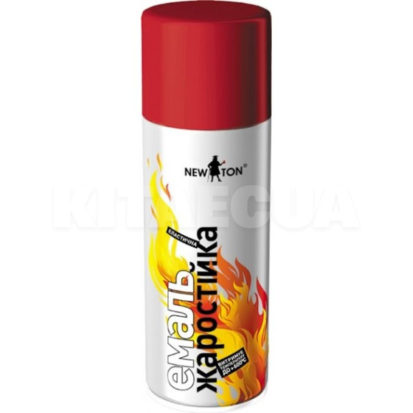 Краска-эмаль жаростойкая 400мл красная NEW TON (57935-NEW-TON)
