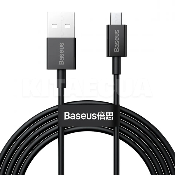 Кабель USB microUSB 2A Superior Series 2м чорний BASEUS (CAMYS-A01)