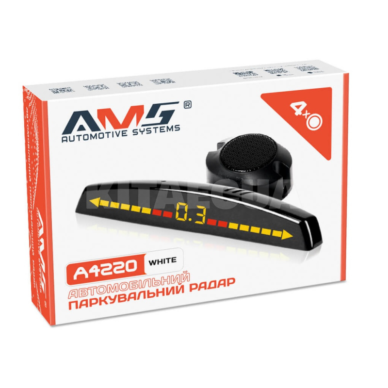 Парктронік A4220 білий на 4 датчики 22 мм AMS (66076)