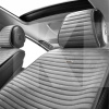 Накидка на передние сиденья серая с подголовником 2 шт. Sport CARLIFE (SC10202)