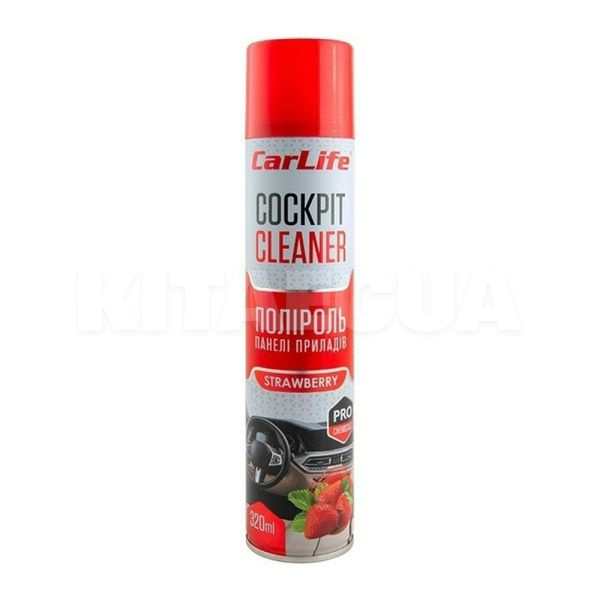 Поліроль для пластику "полуниця" 320мл cockpit Cleaner CARLIFE (CF324)