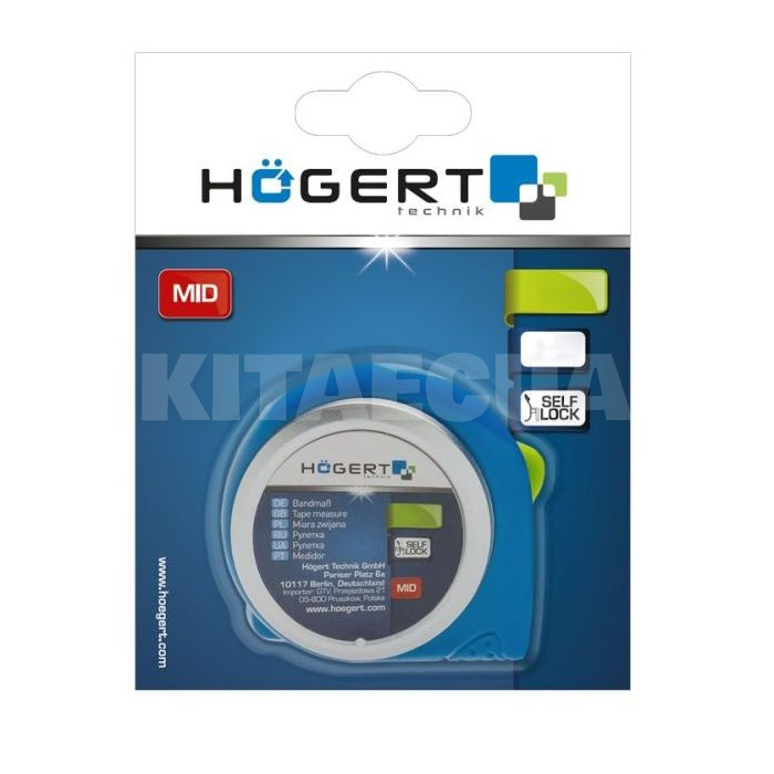 Рулетка 5 м х 19 мм HOGERT (HT4M430) - 2