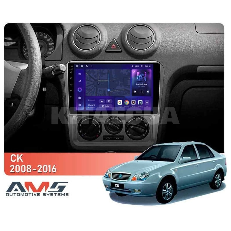 Штатна магнітола MOSS M3 4+32 ГБ 9" Geely CK 2008-2016 AMS (49916) - 2