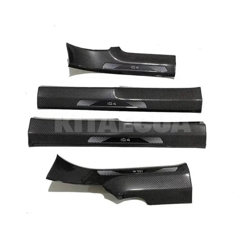 Накладки на пороги (4 шт.) на VOLKSWAGEN ID.4 CROZZ (NNP-VWID4)