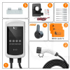 Зарядка для электромобиля Type 2 7.0 кВт 32А 1-фаза Pisces DLB Wi-Fi FEYREE (FY7-32-1PH-TP2-CS-PI)