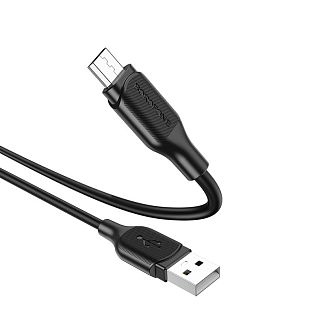 Кабель USB microUSB 2.4A BX42 1м чорний BOROFONE