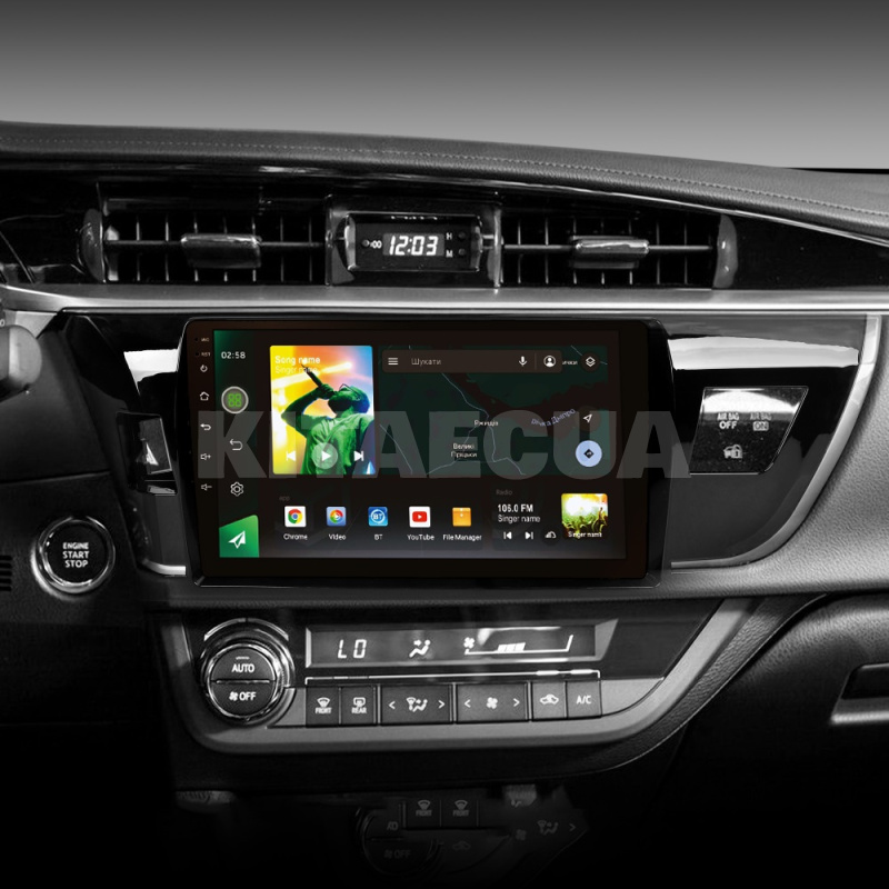 Штатна магнітола X10232 2+32 Gb 10" Toyota Corolla 11 Middle East 2013-2017 (B) SIGMA4car (34207) - 2