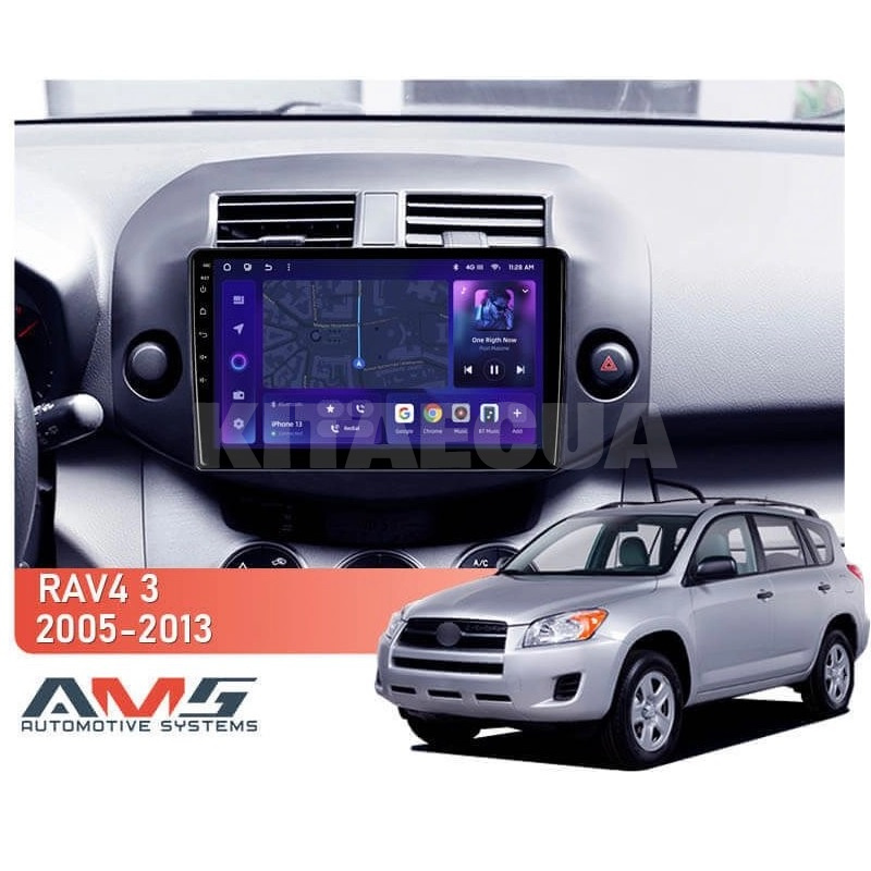 Штатна магнітола MOSS M3 4+32 ГБ 10" Toyota RAV4 3 XA30 2005-2013 AMS (50921) - 2