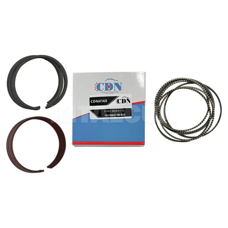 Кольца поршневые +0.25 1.6L CDN на BYD F3 (17.01.0400F30BA)