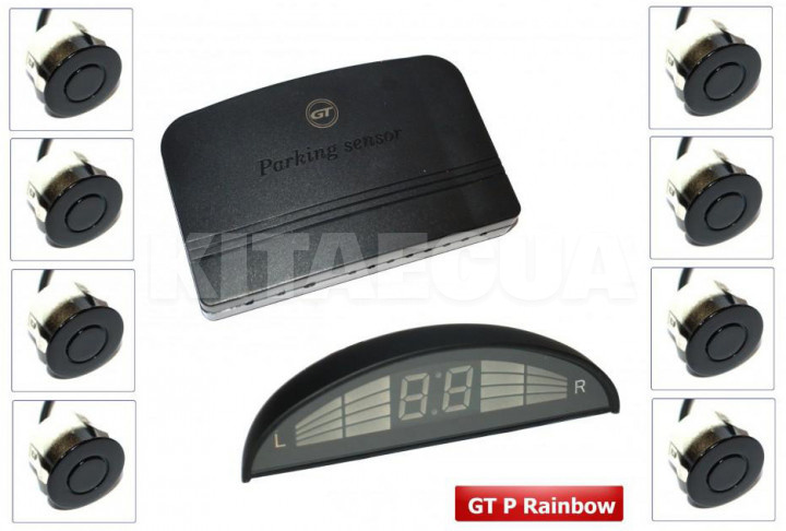 Парктронік P Rainbow 8 чорний на 8 датчиків 22 мм GT (55347)
