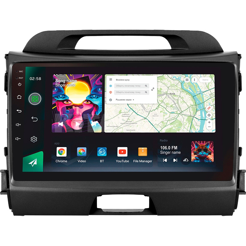 Штатная магнитола PRO 9464 4+64 Gb 9" Kia Sportage 3 SL 2010-2016 SIGMA4car (39741)