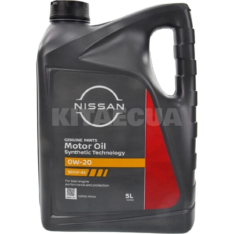 Масло моторное синтетическое 5л 0W-20 Motor Oil SP/GF-6A NISSAN (KE90090144)