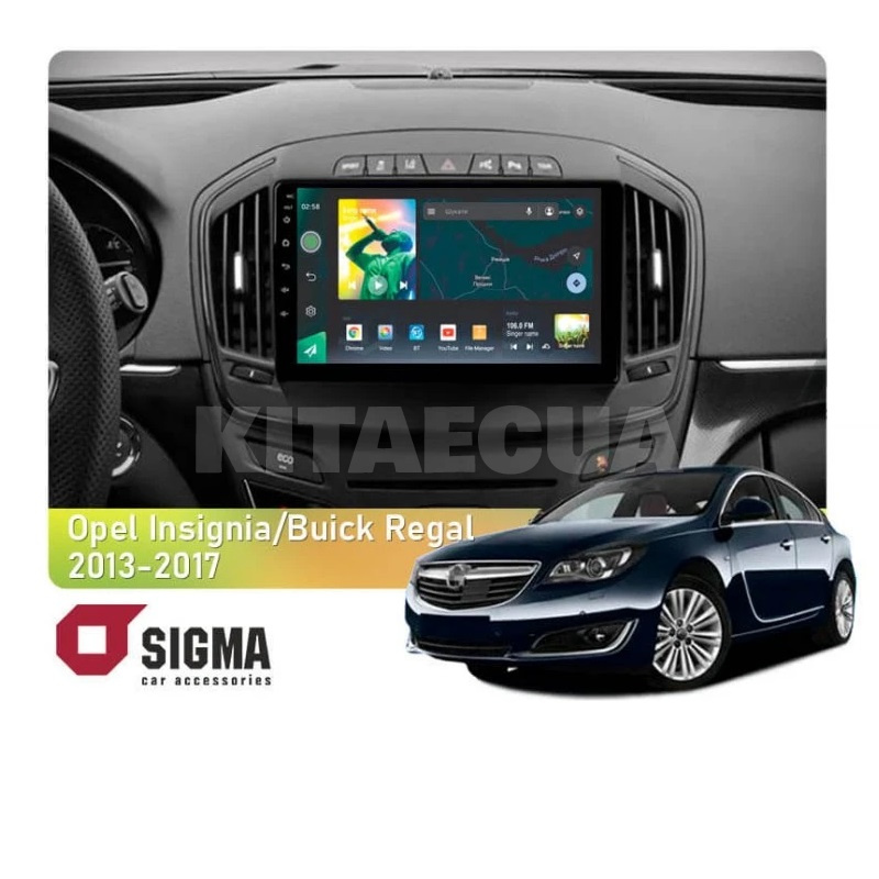 Штатная магнитола X9464 4+64 ГБ 9" Buick Regal 2013-2017 (B) SIGMA4car (38903)