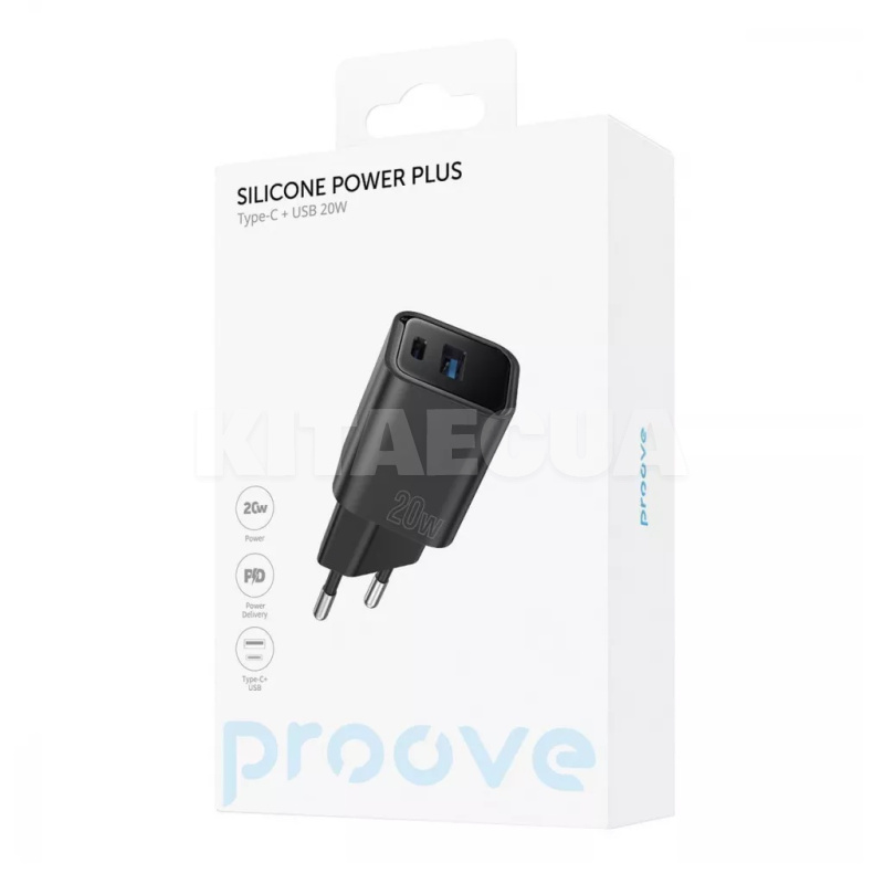 Зарядное устройство 20W Type-C+USB Silicone Power белое PROOVE (491830003) - 5