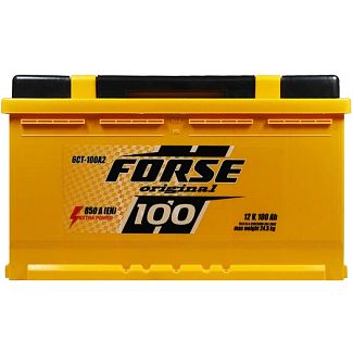 Аккумулятор автомобильный 100Ач 850А "+" справа FORSE