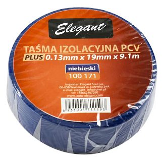 Изолента 9.1м х 19мм EL 100 171 синяя ELEGANT