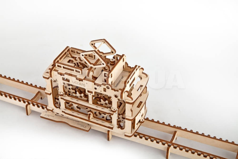 Механическая модель пазл "Трамвайчик" UGEARS (70008) - 4