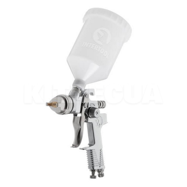 Краскопульт пневматический HVLP 1.3мм бачок 3 бар 600мл Intertool (PT-0106-INTERTOOL)