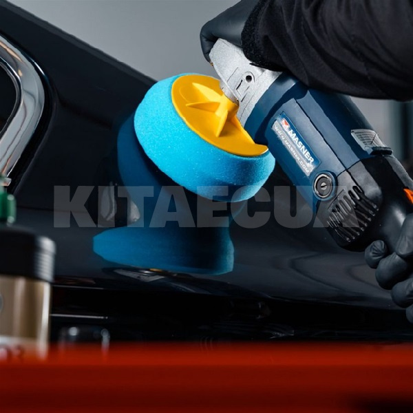 Круг для полировки 150Х50мм с липучкой Duraflex голубая K2 (L641) - 2