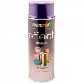 Краска фиолетовая 400мл с эффектом металлик Deco Effect MOTIP