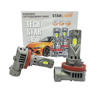 LED лампа для авто TechStar +150% H11 50W 5500K (компл.) StarLight