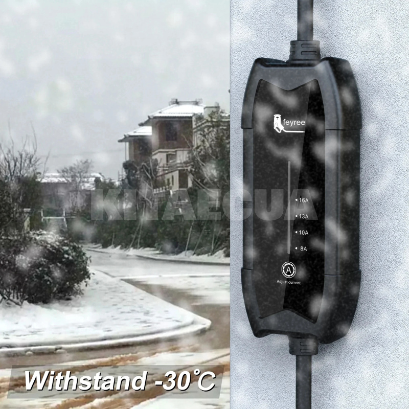 Заряджання Nissan Leaf 3.7 кВт 16A 1-фаза type 1 (Американське авто) Flying Cat FEYREE (FY3.5-16-1PH-TP1-F7-C3.5) - 5