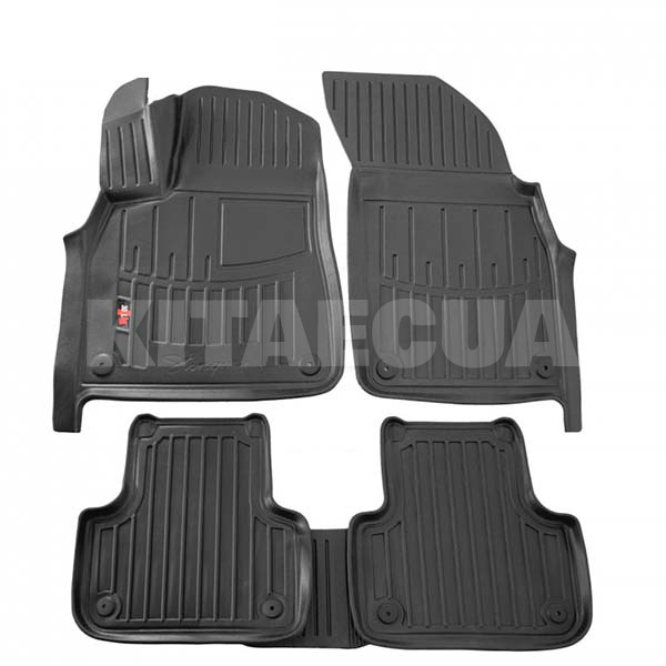 3D коврики в салон AUDI Q7 (4M) (2015-н.в.) AV2 клипсы Stingray (5030115)