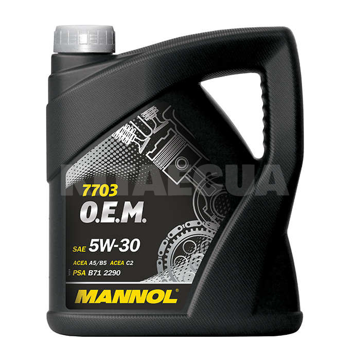 Масло моторное синтетическое 4л 5W-30 Energy Formula PSA Mannol (MN7703-4) - 2