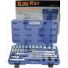 Набір торцевих головок з тріскачкою 1/2" 24 предмети King Roy (2963)