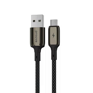 Кабель USB Micro USB 2.4A 1м Dense Metal черный PROOVE
