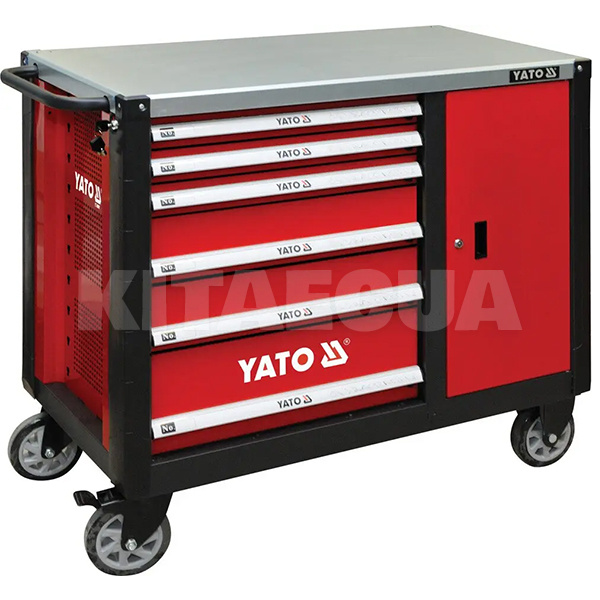 Тележка для инструмента 1000x1130x570 мм (6 секций) YATO (YT-09002)