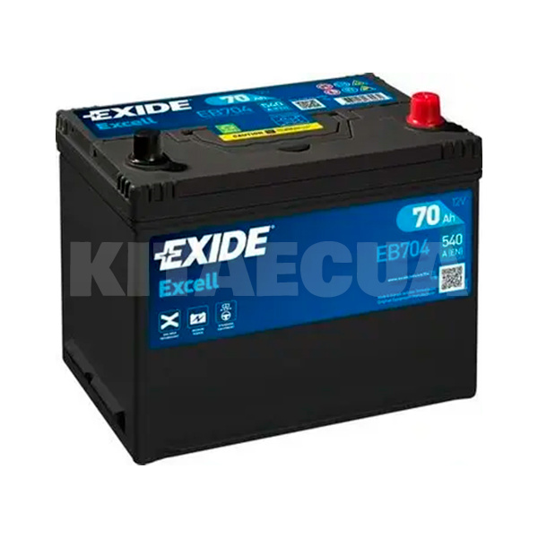 Аккумулятор автомобильный 70Ач 540А "+" справа EXIDE (EB704)