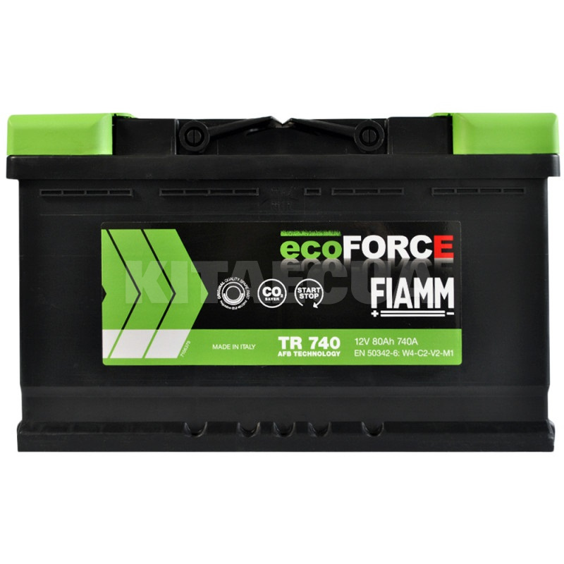 Автомобільний акумулятор Ecoforce 80Ач 740А "+" справа FIAMM (7906196)