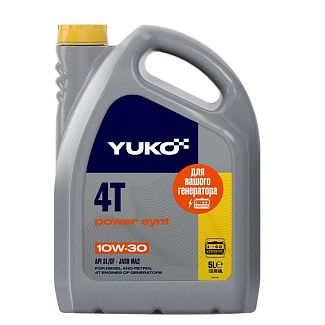 Масло моторное полусинтетическое 5л 10W-30 POWER SYNT Yuko