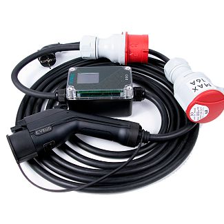 Зарядка для електромобіля Type 2 11 кВт 16А 3-фази Pro WI-FI EVEUS