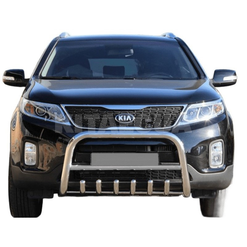 Кенгурятник WT021 Kia Sorento XM 2009-2014 нержавеющая сталь CAN (dd22506) - 4