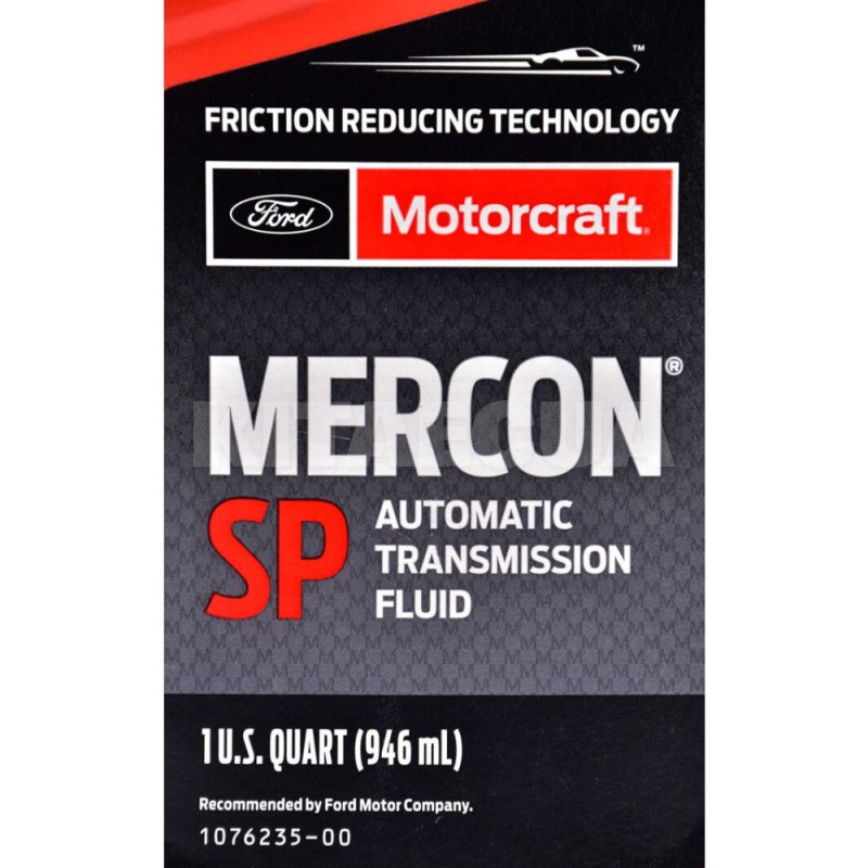 Масло трансмиссионное синтетическое 0.946л ATF Mercon SP Motorcraft (XT6QSP) - 4