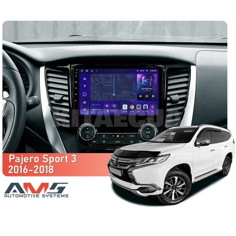 Штатная магнитола MOSS M3 4+32 ГБ 9" Mitsubishi Pajero Sport 3 2016-2018 AMS (50565) - 3
