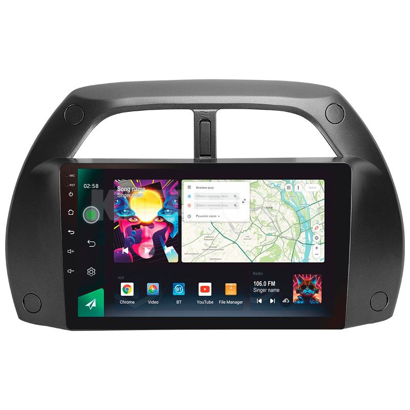 Штатная магнитола PRO 9464 4+64 Gb 9" Toyota RAV4 2 CA20 2000-2003 SIGMA4car (39994)