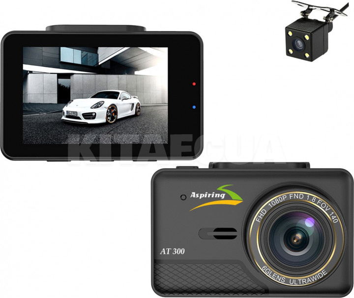 Видеорегистратор SuperHD (2304x1296) с GPS, USB на магнитном креплении Aspiring (AT300) - 4