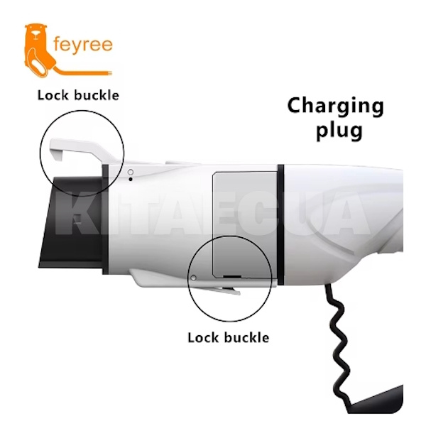 Переходник Feyree 7.4 кВт 32А 1-фаза Type 2 - Type 1 с замком FEYREE (P-T2T1L) - 6