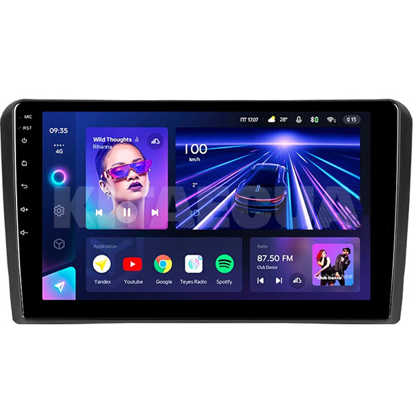 Штатна магнітола CC3 4+32 Gb 9" Audi RS3 1 2011-2012 Teyes (46376)