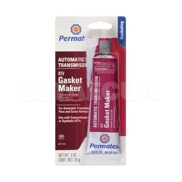 Герметик автомобільний формувач прокладок 85г Gasket MAKER сірий Permatex (81180)