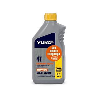 Масло моторное полусинтетическое 1л 10W-30 POWER SYNT 4T Yuko