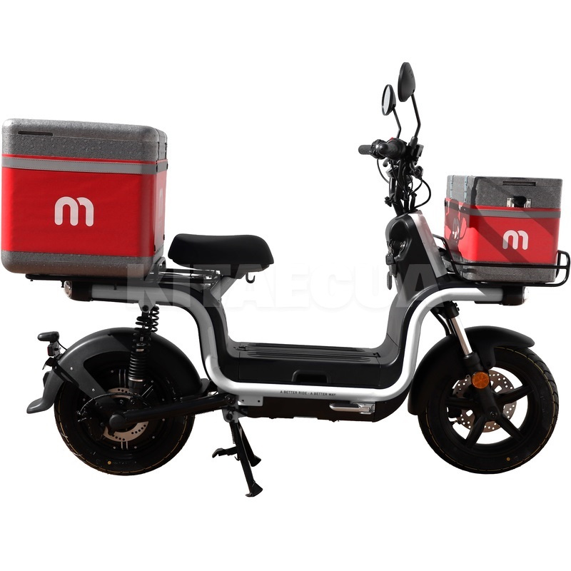 Электроскутер 120 км 1200 Вт белый + 2 бокса в подарок AIMA (XIO MA U1 L1E 2520 W/h-white) - Kitaec.ua 3 Электроскутер 120 км 1200 Вт белый + 2 бокса в подарок AIMA (XIO MA U1 L1E 2520 W/h-white) - 3