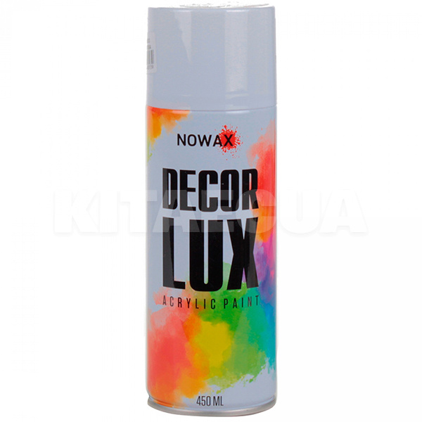 Краска белая матовая 450мл акриловая Decor Lux NOWAX (NX48013)