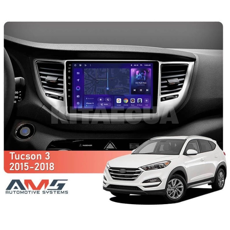 Штатная магнитола MOSS M3 4+32 ГБ 9" Hyundai Tucson 3 2015-2018 (A) AMS (50018) - 2