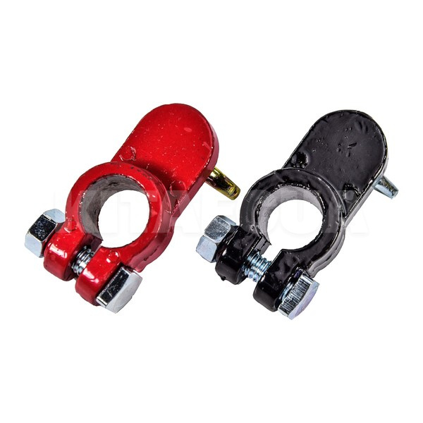 Клеммы аккумуляторные (-/+) свинцовые болт с барашком (комплект) Дорожня карта (DK-TL114) - 3