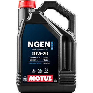 Моторное масло синтетическое 4л 0W-20 NGEN Hybrid MOTUL